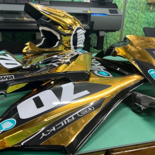 Chrome Motorcycle Wrap | Materials For Custom Motorcycle Graphics & Wraps
