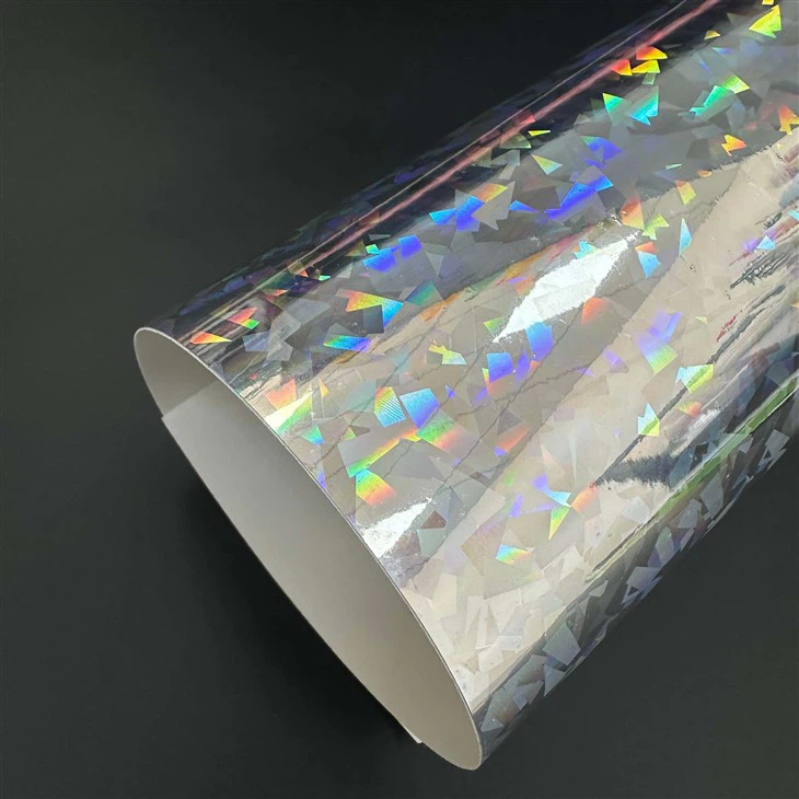 Holographic Motorcycle Wrap Vinyl- Cracked Ice